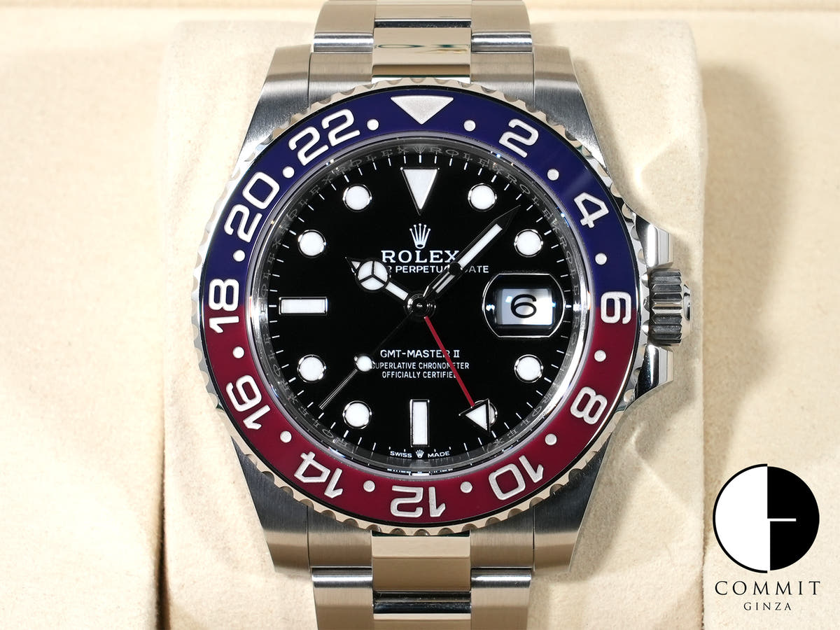 ロレックス GMTマスターII Ref.126710BLRO ステンレススチール ブラック文字盤 オイスターブレスレット 未使用 oc8yvsaf