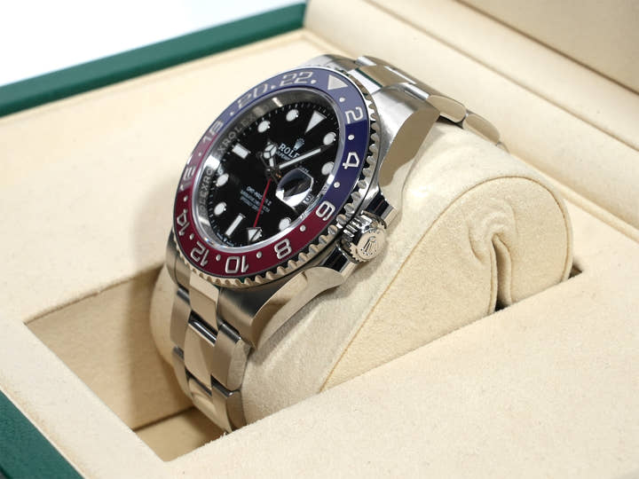 ロレックス GMTマスターII Ref.126710BLRO ステンレススチール ブラック文字盤 オイスターブレスレット 未使用 oc8yvsaf