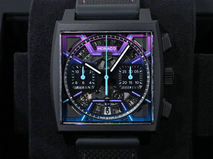 TAG Heuer Monaco Chronograph Ref. CBL218E.FT6312 Titanium with Black DLC Coating, Black Dial, Excellent Condition (wca5iwgj)