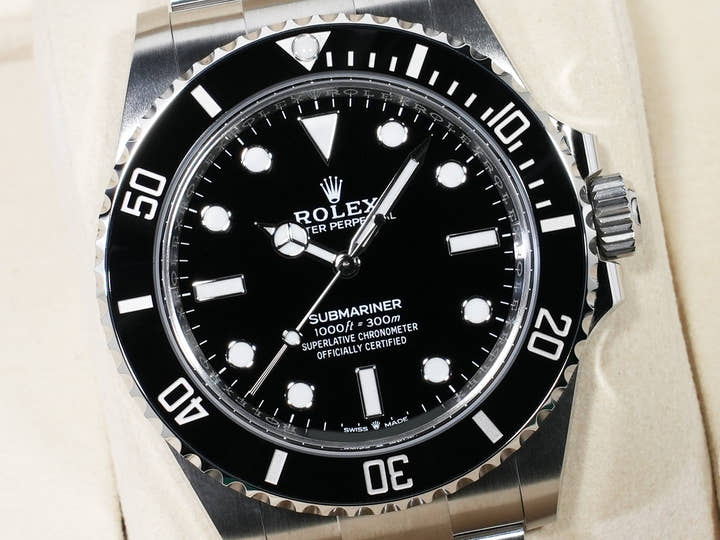 Rolex Submariner No Date Ref. 124060 Stainless Steel Black Dial Unused uksmgy2f