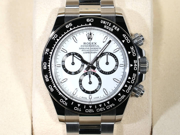 ロレックス デイトナ Ref.126500LN ステンレススチール ホワイト文字盤 未使用 cth8hsu4