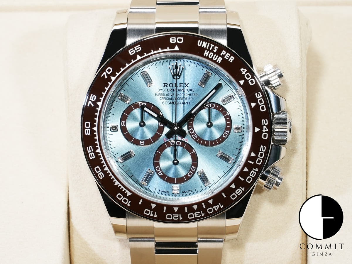 Rolex Daytona Ref. 126506A Platinum Ice Blue with 11 Diamond Dial, Unused, 56whytpt