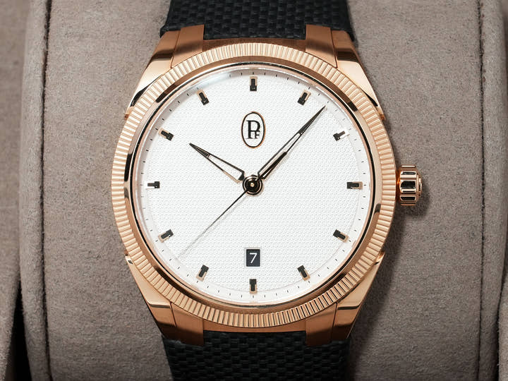 Parmigiani Fleurier Tonda PF Sport Automatic Ref. PFC930-2020001-400182 Rose Gold with Silver Dial, Excellent Condition (yzwign8k)