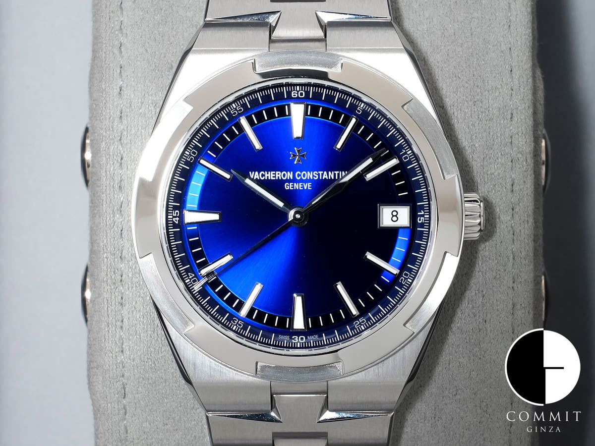 ヴァシュロンコンスタンタン オーヴァーシーズ オートマティック Ref.4520V/210A-B128 ステンレススチール ブルー文字盤 美品 sjoogbs2