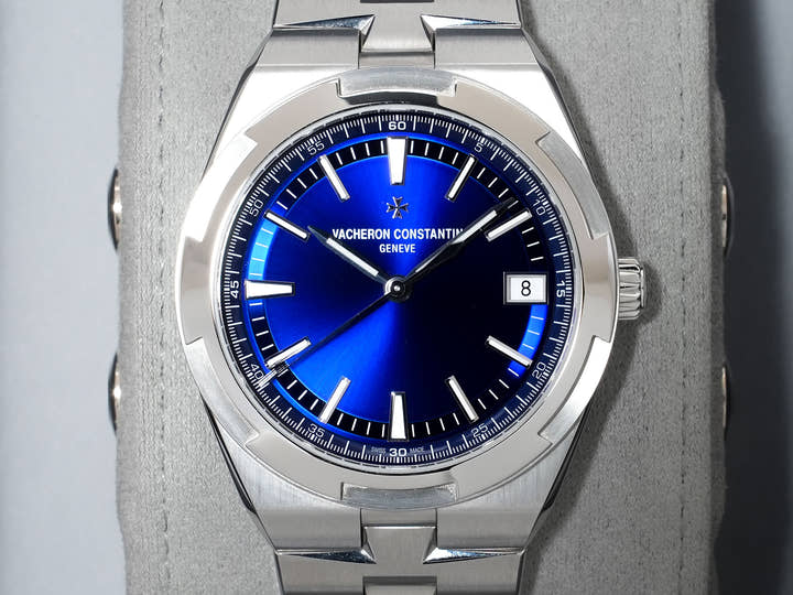 ヴァシュロンコンスタンタン オーヴァーシーズ オートマティック Ref.4520V/210A-B128 ステンレススチール ブルー文字盤 美品 sjoogbs2