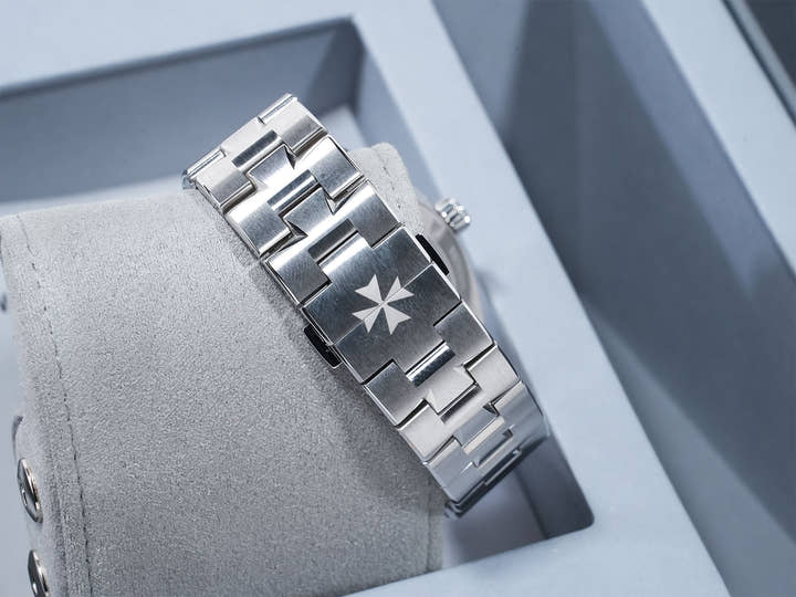 ヴァシュロンコンスタンタン オーヴァーシーズ オートマティック Ref.4520V/210A-B128 ステンレススチール ブルー文字盤 美品 sjoogbs2