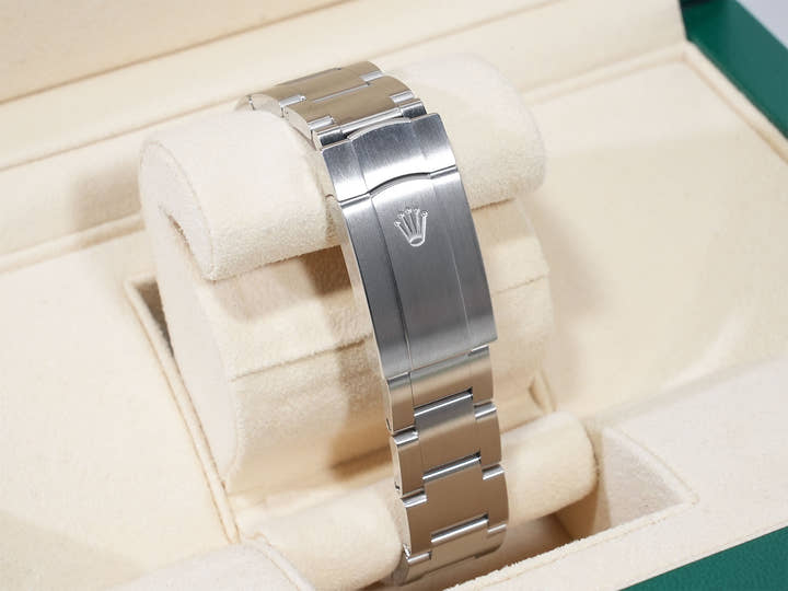 ロレックス オイスターパーペチュアル41 Ref.124300 ステンレススチール グリーン文字盤 美中古 hpakwqsg