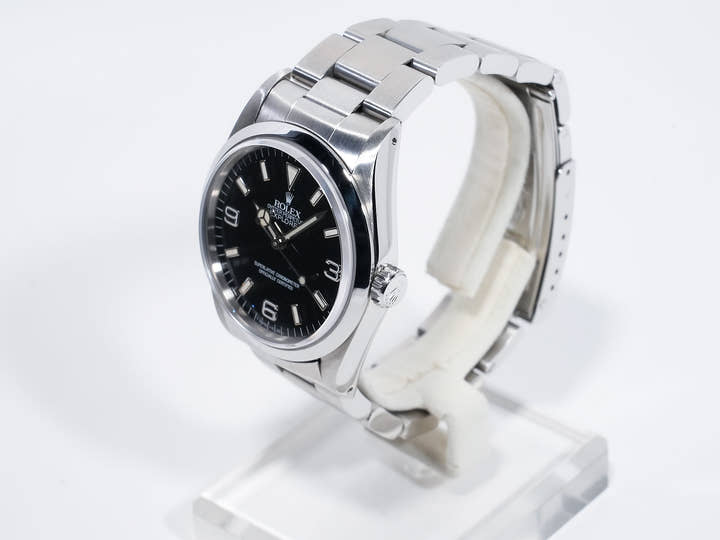 ロレックス エクスプローラーI Ref.14270 ステンレススチール ブラック文字盤 オイスターブレスレット 美中古 yhn5jyft