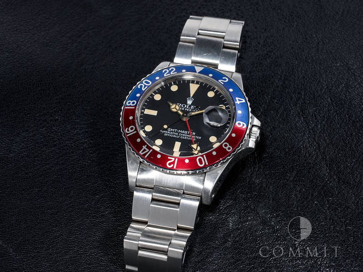 ロレックス GMTマスター Ref.16750 ステンレススチール ブラック文字盤 オイスターブレスレット 中古 fyakrdte