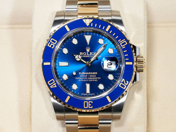 ロレックス サブマリーナー デイト Ref.116613LB ステンレススチール/イエローゴールド ブルー文字盤 美品 9xg5uxd8