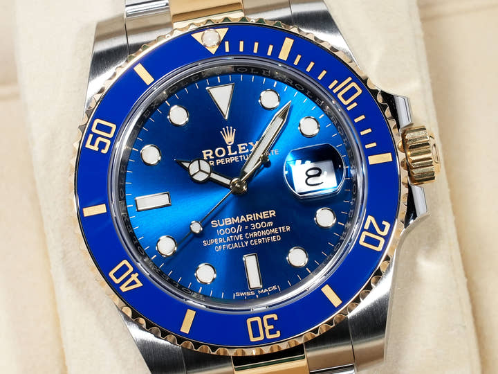 ロレックス サブマリーナー デイト Ref.116613LB ステンレススチール/イエローゴールド ブルー文字盤 美品 9xg5uxd8