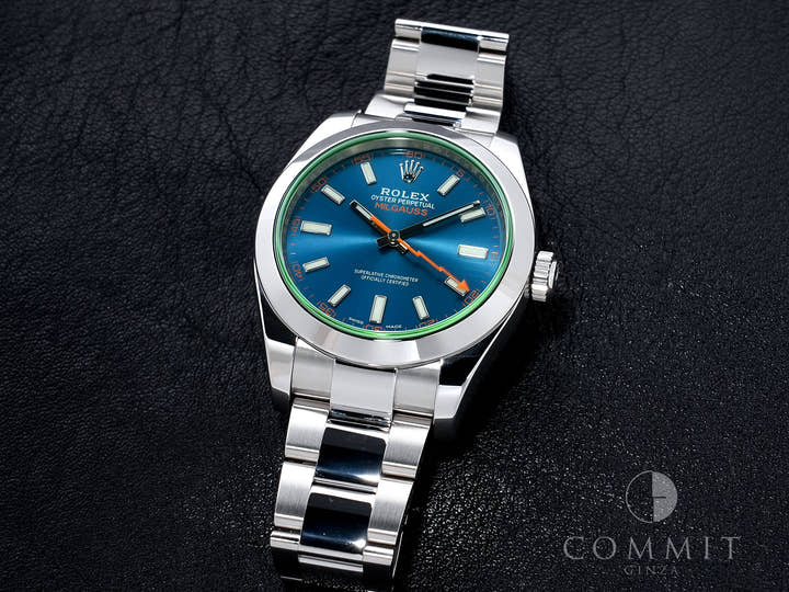ロレックス ミルガウス Ref.116400GV ステンレススチール Zブルー文字盤 美品 eat23b3t