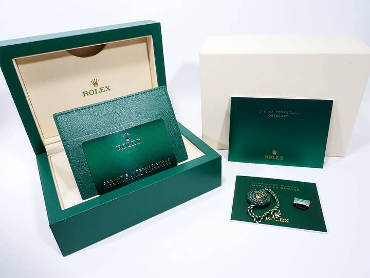 ロレックス デイトジャスト36 Ref.126200 ステンレススチール グリーンパーム文字盤 オイスターブレスレット 美品 x9kkpchw