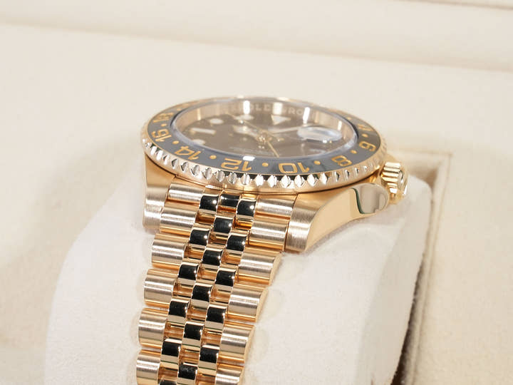 ロレックス GMTマスターII Ref.126718GRNR イエローゴールド ブラック文字盤 ジュビリーブレスレット 美品 jwvpfrkf