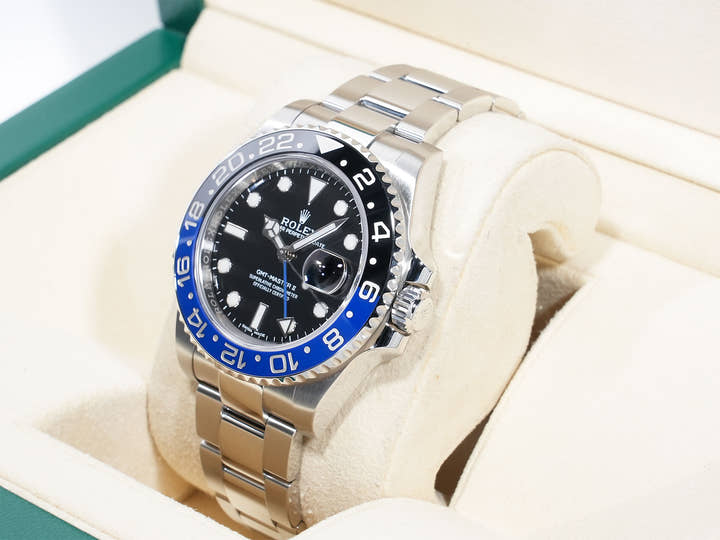 ロレックス GMTマスターII Ref.116710BLNR ステンレススチール ブラック文字盤 オイスターブレスレット 美品 k9ctv698