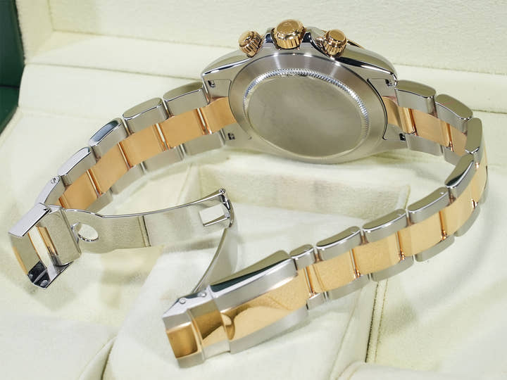 ロレックス デイトナ Ref.116523 ステンレススチール/イエローゴールド ブラック文字盤 美品 3w69pdic