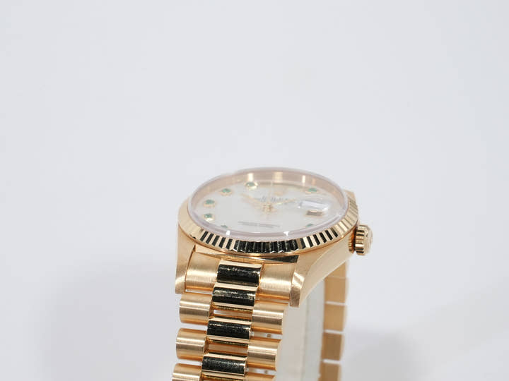 ロレックス デイデイト36 Ref.18238NGE イエローゴールド ホワイトシェル文字盤 中古 4nz9q73n