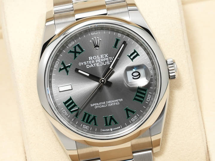 ロレックス デイトジャスト36 Ref.126200 ステンレススチール スレートローマン文字盤 オイスターブレスレット 未使用 ikcxuvs5