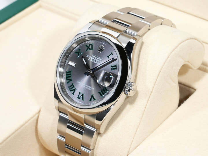 ロレックス デイトジャスト36 Ref.126200 ステンレススチール スレートローマン文字盤 オイスターブレスレット 未使用 ikcxuvs5