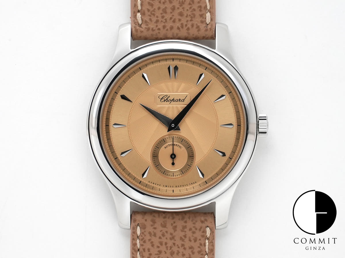 ショパール L.U.C 1860 レボリューション エディション Ref.168860-3002 ルーセントスティール ゴールド文字盤 未使用 qt2girh9