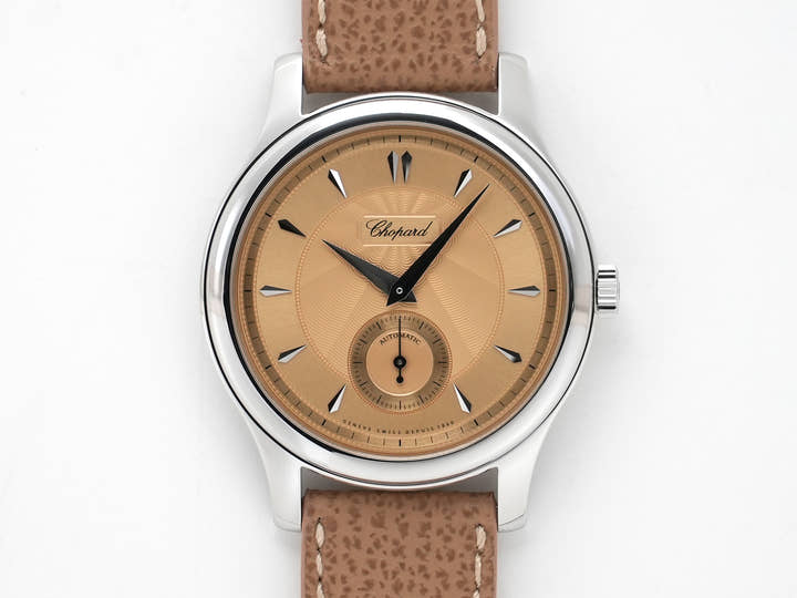 ショパール L.U.C 1860 レボリューション エディション Ref.168860-3002 ルーセントスティール ゴールド文字盤 未使用 qt2girh9