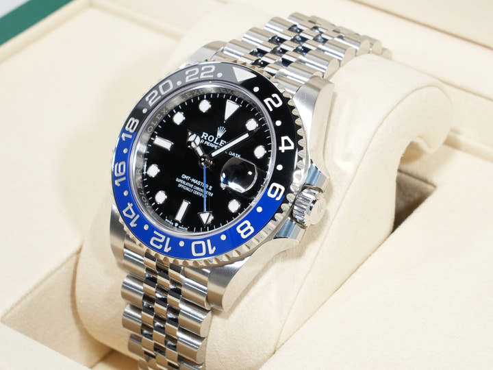 ロレックス GMTマスターII Ref.126710BLNR ステンレススチール ブラック文字盤 ジュビリーブレスレット 未使用 vve8mwhg