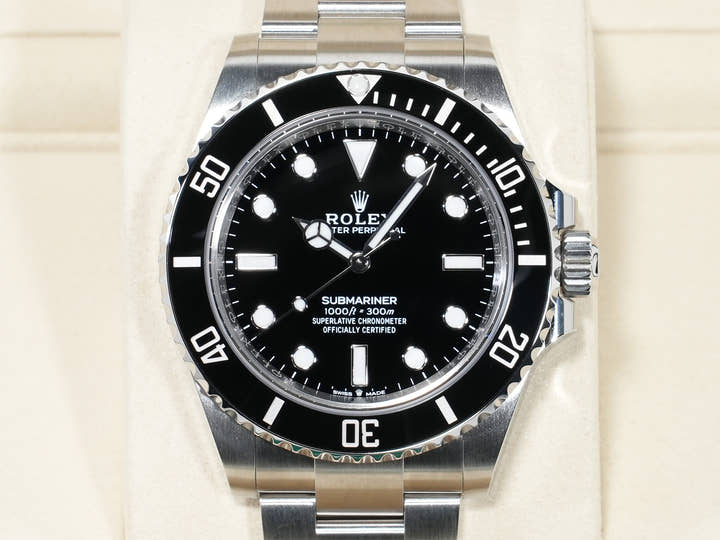ロレックス サブマリーナー ノンデイト Ref.124060 ステンレススチール ブラック文字盤 未使用 evn9cz9y