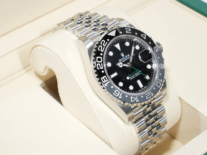 ロレックス GMTマスターII Ref.126710GRNR ステンレススチール ブラック文字盤 ジュビリーブレスレット 未使用 hamnn2sf