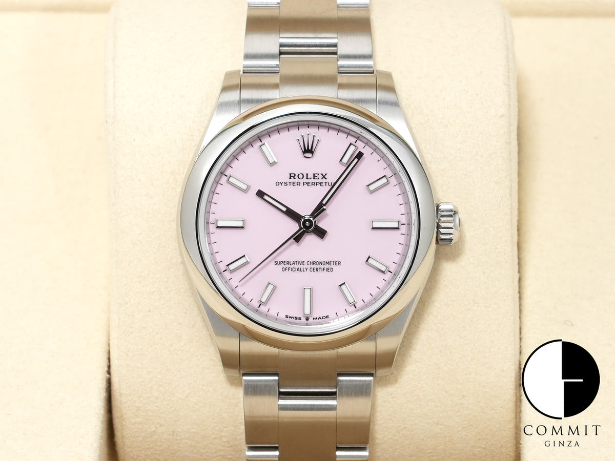 ロレックス オイスターパーペチュアル31 Ref.277200 ステンレススチール キャンディピンク文字盤 未使用 u3v5v2sd
