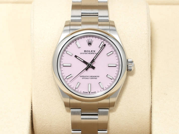 ロレックス オイスターパーペチュアル31 Ref.277200 ステンレススチール キャンディピンク文字盤 未使用 u3v5v2sd