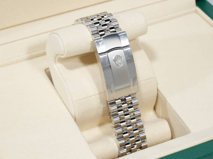 ロレックス デイトジャスト41 Ref.126334 ステンレススチール/ホワイトゴールド アズーロブルー文字盤 ジュビリーブレスレット 未使用 ex24beiy