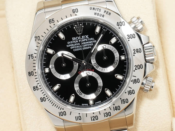 ロレックス デイトナ Ref.116520 ステンレススチール ブラック文字盤 中古 pxg4a8fx