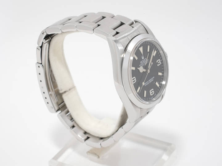 ロレックス エクスプローラーI Ref.14270 ステンレススチール ブラック文字盤 オイスターブレスレット 中古 dtapjfed