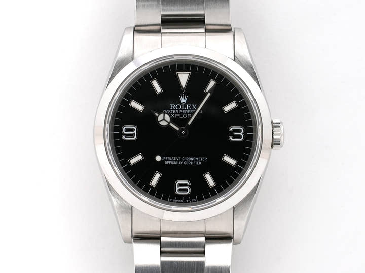 ロレックス エクスプローラーI Ref.14270 ステンレススチール ブラック文字盤 オイスターブレスレット 中古 q8ez2h47