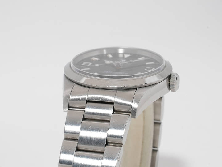 ロレックス エクスプローラーI Ref.14270 ステンレススチール ブラック文字盤 オイスターブレスレット 中古 q8ez2h47