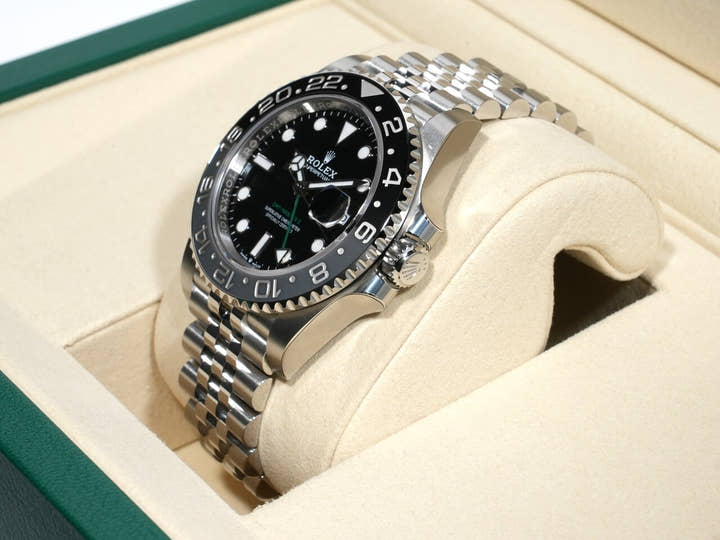 ロレックス GMTマスターII Ref.126710GRNR ステンレススチール ブラック文字盤 ジュビリーブレスレット 未使用 k9jcpme8