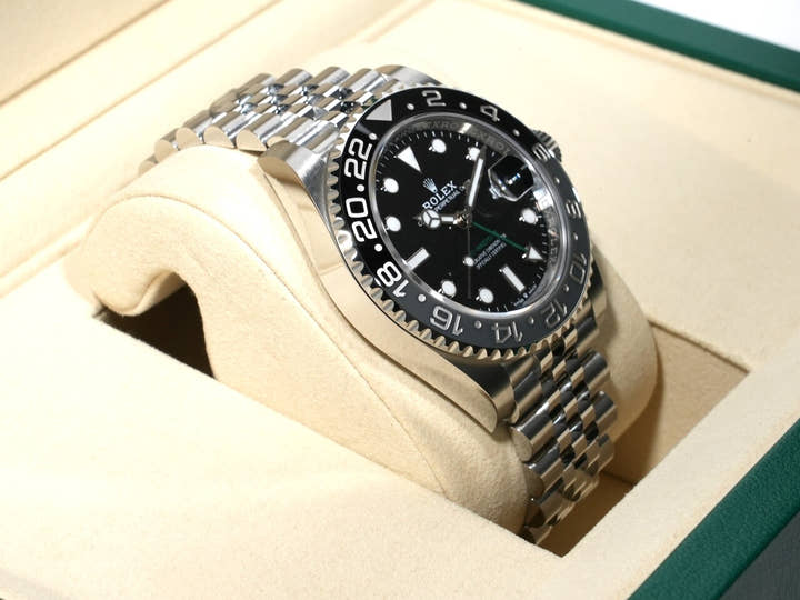 ロレックス GMTマスターII Ref.126710GRNR ステンレススチール ブラック文字盤 ジュビリーブレスレット 未使用 k9jcpme8