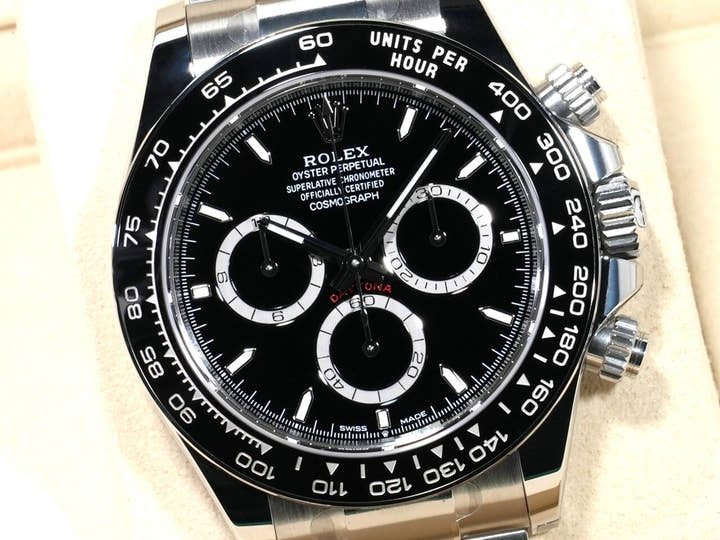 ロレックス デイトナ Ref.126500LN ステンレススチール ブラック文字盤 未使用 yc7cohh8