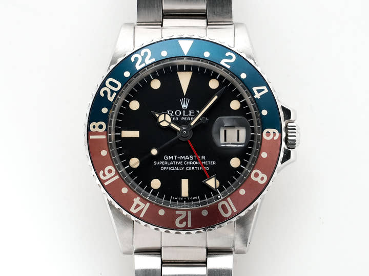 ロレックス GMTマスター Ref.1675 ステンレススチール ブラック文字盤 オイスターブレスレット 中古 c7vkoxb2