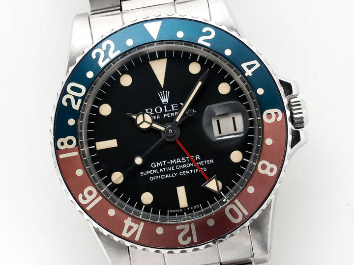 ロレックス GMTマスター Ref.1675 ステンレススチール ブラック文字盤 オイスターブレスレット 中古 c7vkoxb2