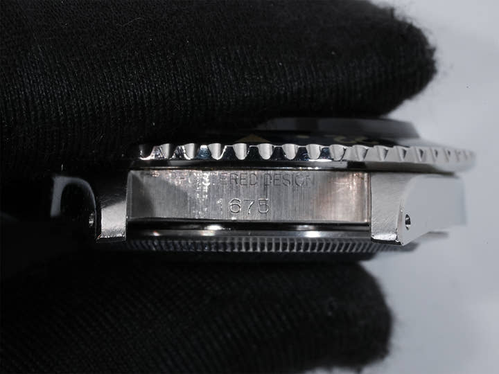 ロレックス GMTマスター Ref.1675 ステンレススチール ブラック文字盤 オイスターブレスレット 中古 c7vkoxb2