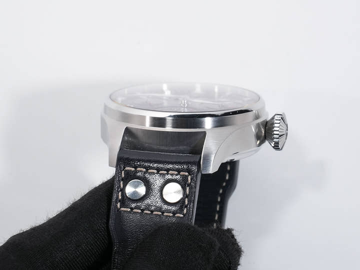 IWC Big Pilot's Watch Perpetual Calendar Ref. IW503605 Stainless Steel Blue Dial Excellent Condition o8rsojxm