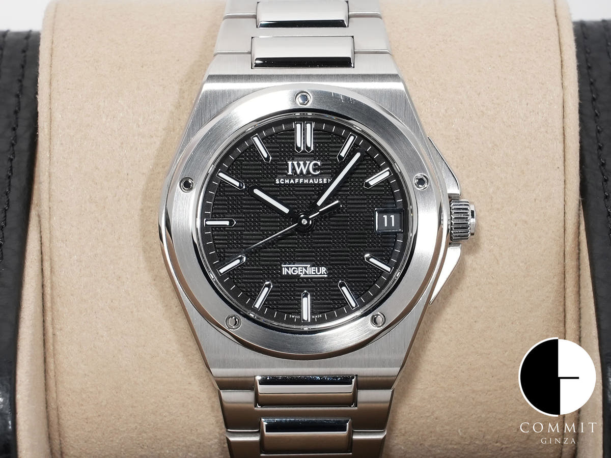 IWC Ingenieur Automatic 35 Ref.IW324906 Stainless Steel Black Dial Excellent Condition bt2x7osw