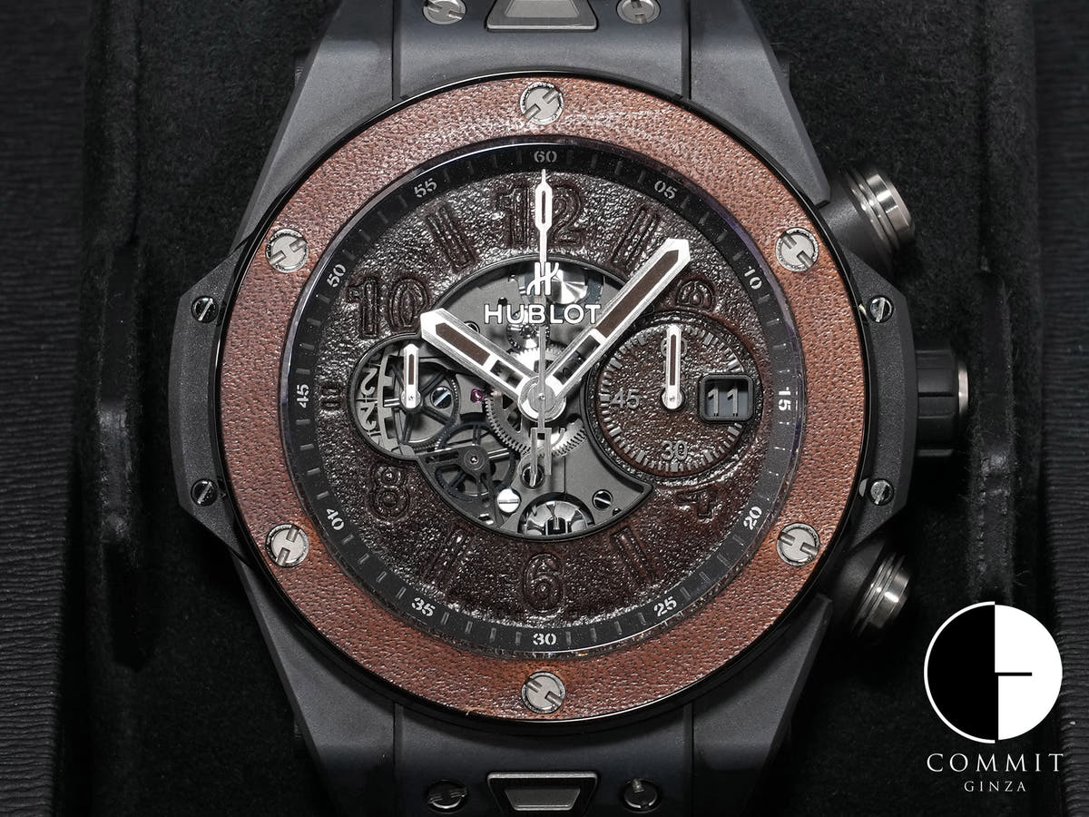 Hublot Big Bang Unico Berluti Cold Brown Ref. 411.CI.0500.VR.BER20 Black Ceramic Brown Dial Excellent Condition eozjecdg