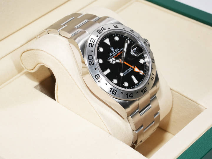 ロレックス エクスプローラーII Ref.226570 ステンレススチール ブラック文字盤 オイスターブレスレット 未使用 6uybdiqa
