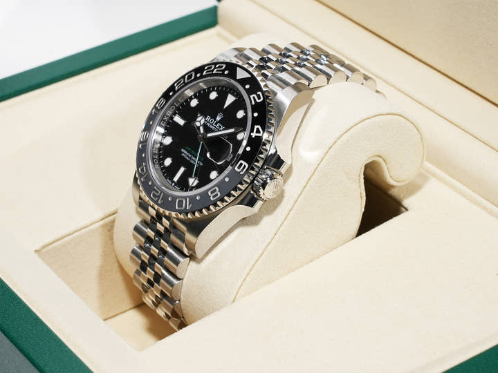 ロレックス GMTマスターII Ref.126710GRNR ステンレススチール ブラック文字盤 ジュビリーブレスレット 未使用 6wpio9uj
