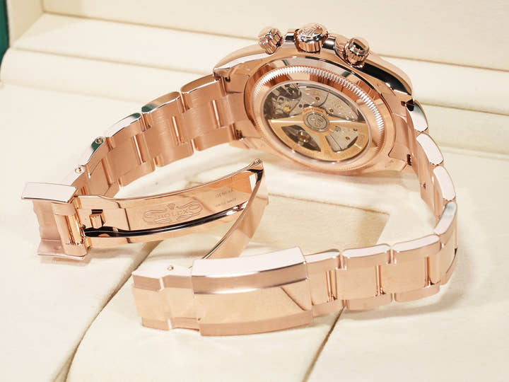 Rolex Daytona Ref. 126525LN Everose Gold with Bright Black Dial, Unused (onj4iqdu)