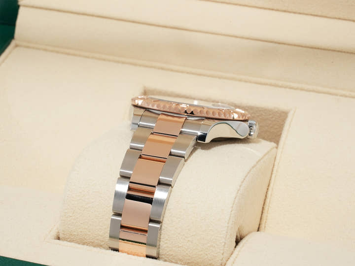 ロレックス ヨットマスター37 Ref.268621 ステンレススチール/エバーローズゴールド チョコレート文字盤 美品 s6hoy64x