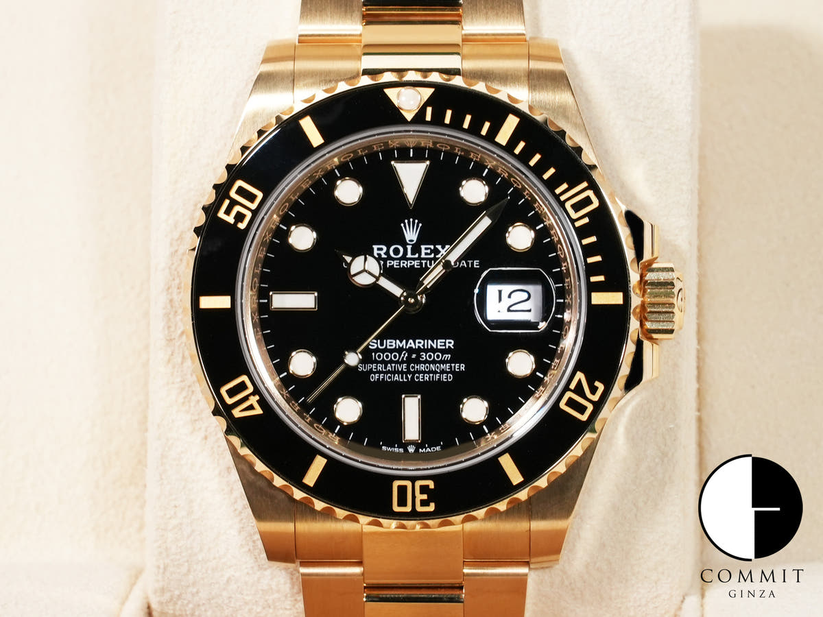 ロレックス サブマリーナー デイト Ref.126618LN イエローゴールド ブラック文字盤 美中古 2ucu27wb