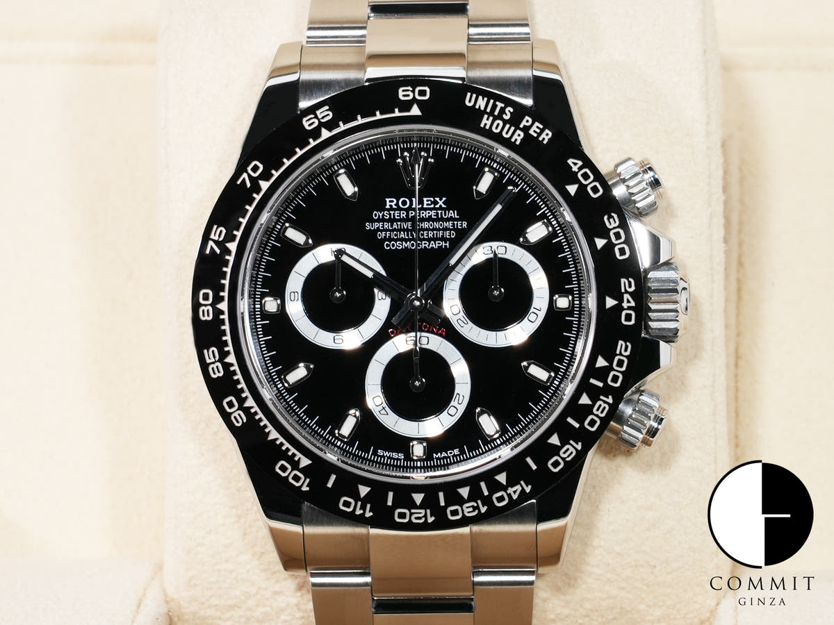 Pre-owned Rolex Daytona Ref. 116500LN Stainless Steel Black Dial qqxfqwwt